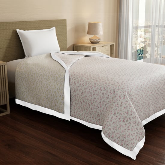 BOUTIQUE LIVING Zen Living Tencel Floral Print Reversible Single Dohar
