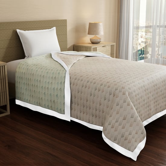 BOUTIQUE LIVING Zen Living Tencel Geometric Print Reversible Single Dohar