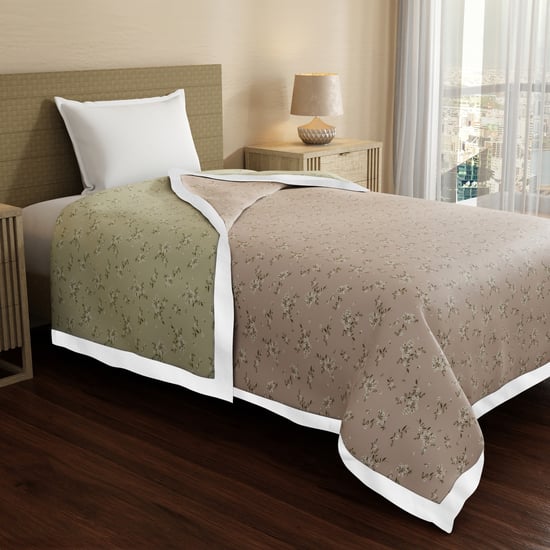 BOUTIQUE LIVING Zen Living Tencel Floral Print Reversible Single Dohar