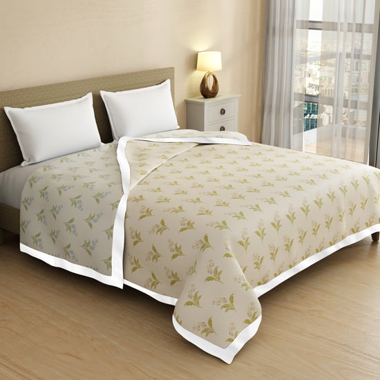 BOUTIQUE LIVING Valatia Cotton Floral Print Reversible Double Dohar