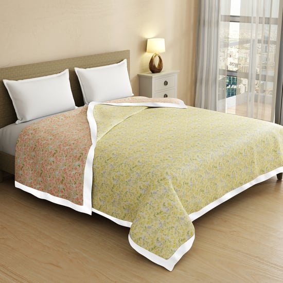 BOUTIQUE LIVING Valatia Cotton Floral Print Reversible Double Dohar