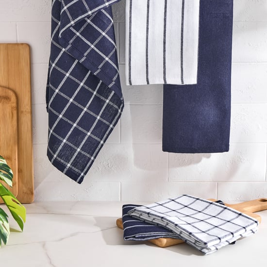 Garnet Glide Set of 5 Cotton Woven Kitchen Towels