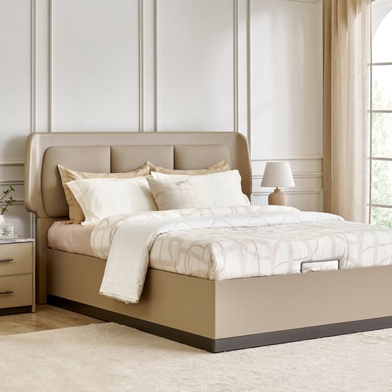Clair De Lune King Bed with Hydraulic Storage - Brown