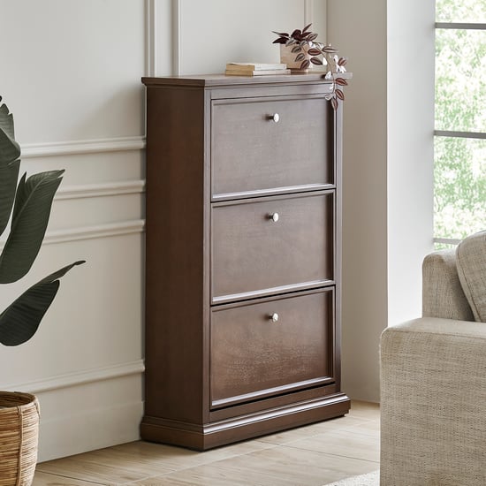Estate 18 Pairs Shoe Cabinet - Walnut