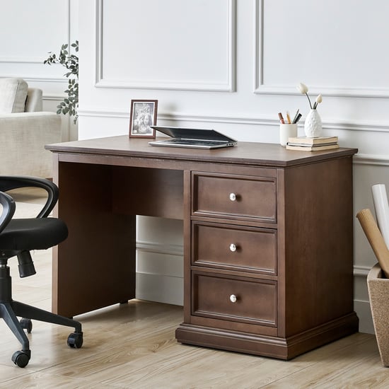 Estate Solid Wood Study Desk - Walnut