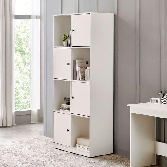 Helios Madison 4-Tier Book Cabinet - White