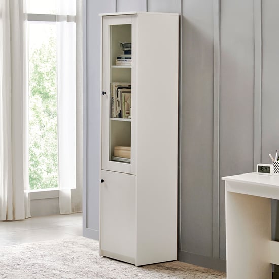 Helios Madison 2-Door Book Cabinet - White