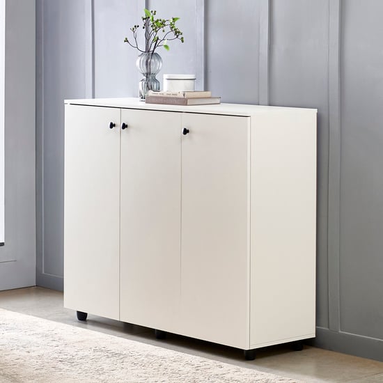 Helios Madison 20 Pairs Shoe Cabinet - White