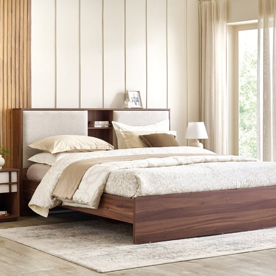 Shoji Zen Queen Bed - Brown