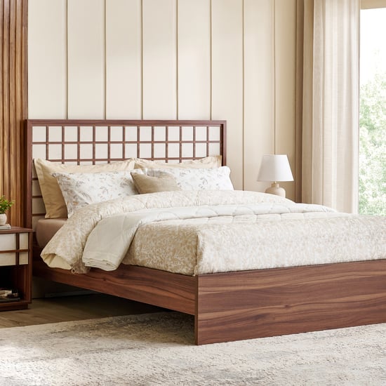 Shoji Koushi King Bed - Brown
