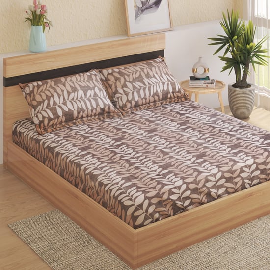 Corsica Grace Microfibre Printed 3Pcs Queen Bedsheet Set