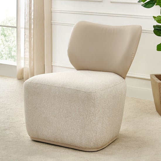 Lune Fabric Accent Chair - Beige