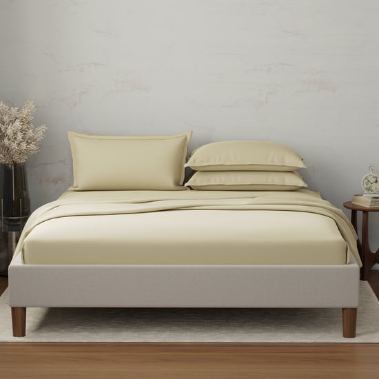 BOUTIQUE LIVING Emblem Cotton 300TC 5Pcs Super King Bedsheet Set