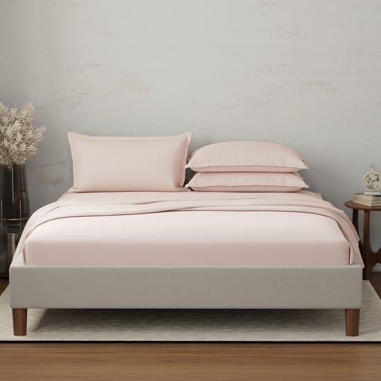 BOUTIQUE LIVING Emblem Cotton 300TC 5Pcs Super King Bedsheet Set