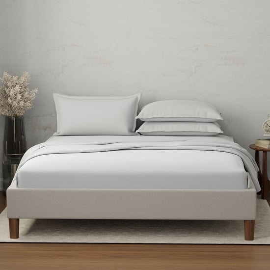 BOUTIQUE LIVING Emblem Cotton 300TC 5Pcs Super King Bedsheet Set