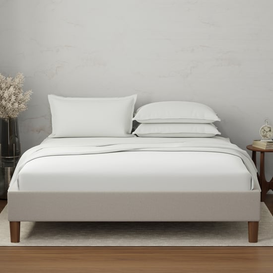 BOUTIQUE LIVING Emblem Cotton 300TC 5Pcs Super King Bedsheet Set