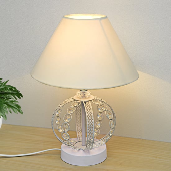 HOMESAKE Metal and Crystal Table Lamp - Small