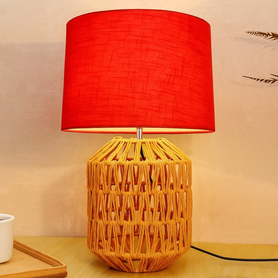 HOMESAKE Raffia Grass Table Lamp