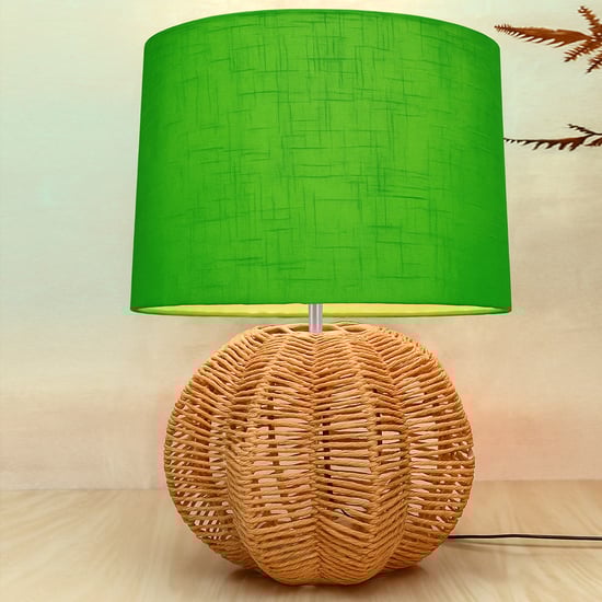 HOMESAKE Raffia Grass Table Lamp