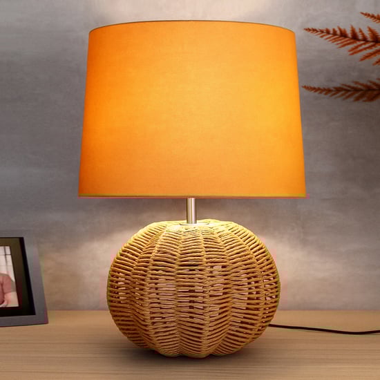 HOMESAKE Raffia Grass Table Lamp