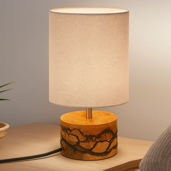 HOMESAKE Wooden Table Lamp
