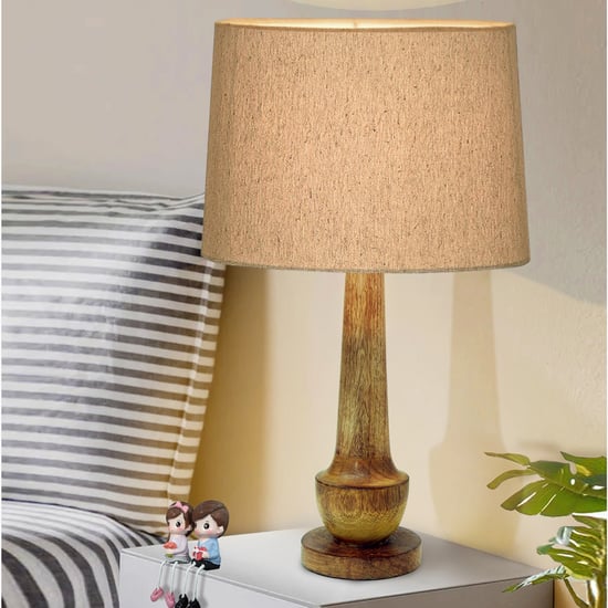 HOMESAKE Wooden Table Lamp