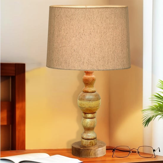 HOMESAKE Wooden Table Lamp
