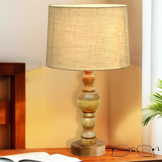 HOMESAKE Wooden Table Lamp
