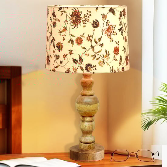 HOMESAKE Wooden Table Lamp