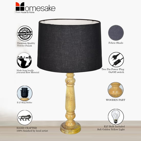HOMESAKE Wooden Table Lamp