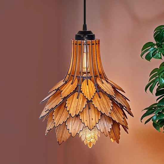 HOMESAKE Wooden Ceiling Lamp