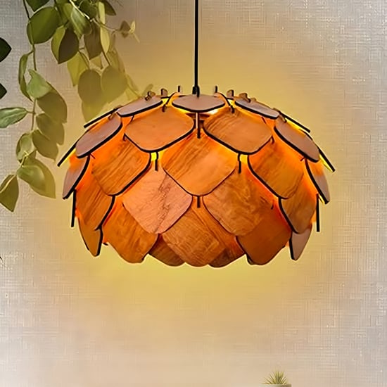 HOMESAKE Wooden Ceiling Lamp