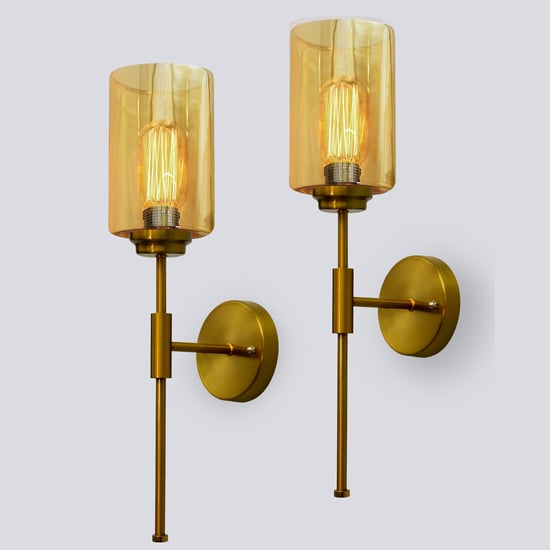 HOMESAKE Set of 2 Metal Wall Lamps