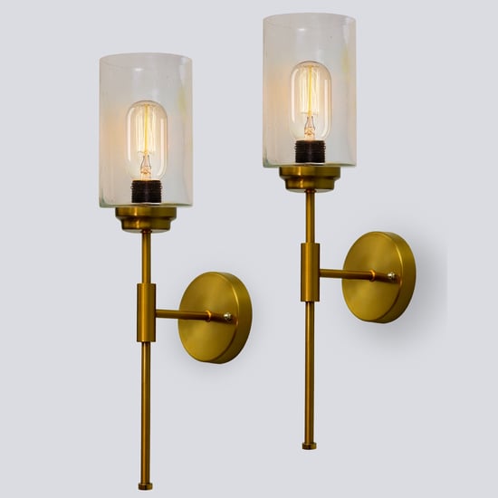 HOMESAKE Set of 2 Metal Wall Lamps