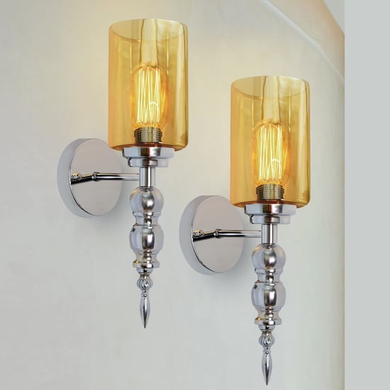 HOMESAKE Set of 2 Metal Wall Lamps