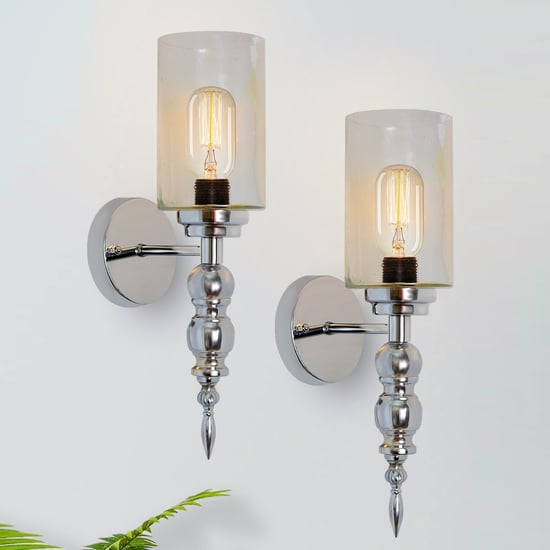 HOMESAKE Set of 2 Metal Wall Lamps
