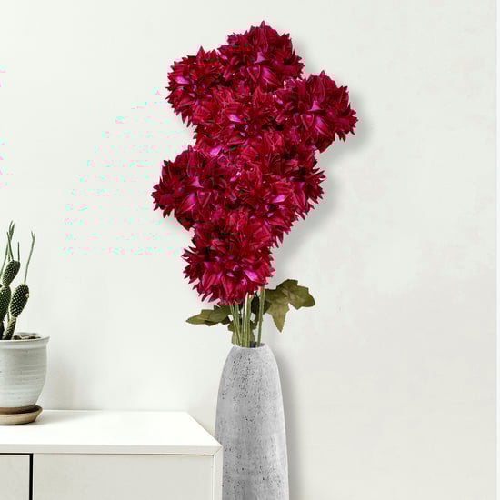 HOMESAKE Set of 2 Artificial Dahlia Flower Stems - 66cm