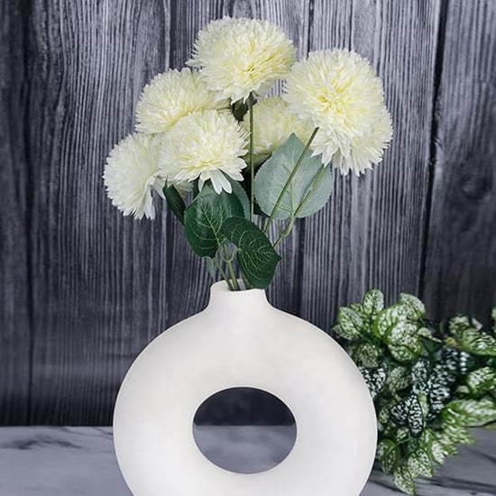 HOMESAKE Set of 2 Artificial Chrysanthemum Flower Sticks - 38.1cm