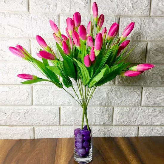 HOMESAKE Artificial Tulip Flower Stick - 38.1cm