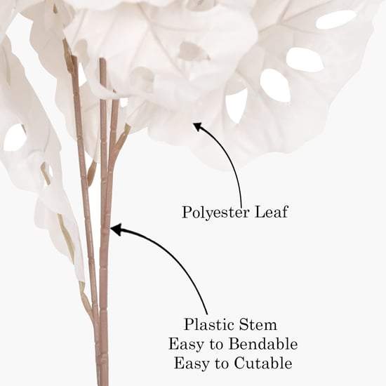 HOMESAKE Set of 2 Artificial Monstera Leaf Sticks - 96.5cm