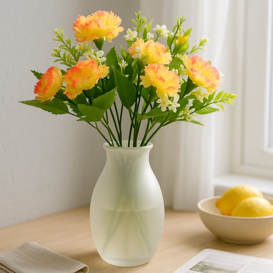 HOMESAKE Set of 2 Artificial Carnation Flower Sticks - 30.4cm
