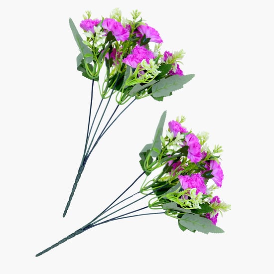 HOMESAKE Set of 2 Artificial Carnation Flower Sticks - 30.4cm