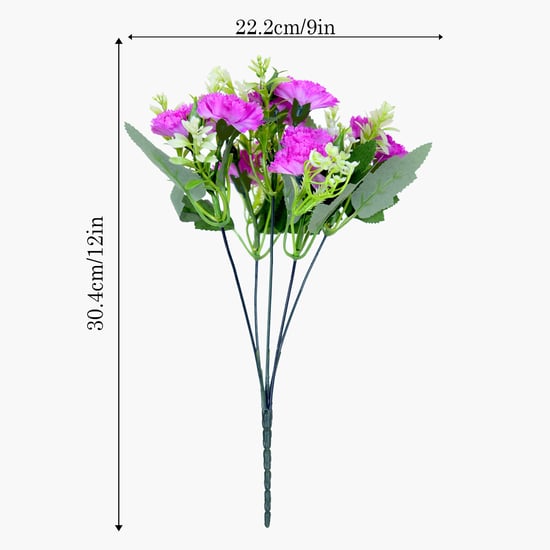 HOMESAKE Set of 2 Artificial Carnation Flower Sticks - 30.4cm