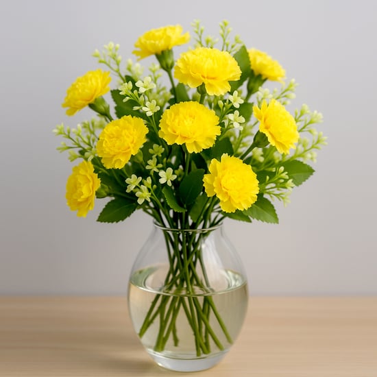 HOMESAKE Set of 2 Artificial Carnation Flower Sticks - 30.4cm