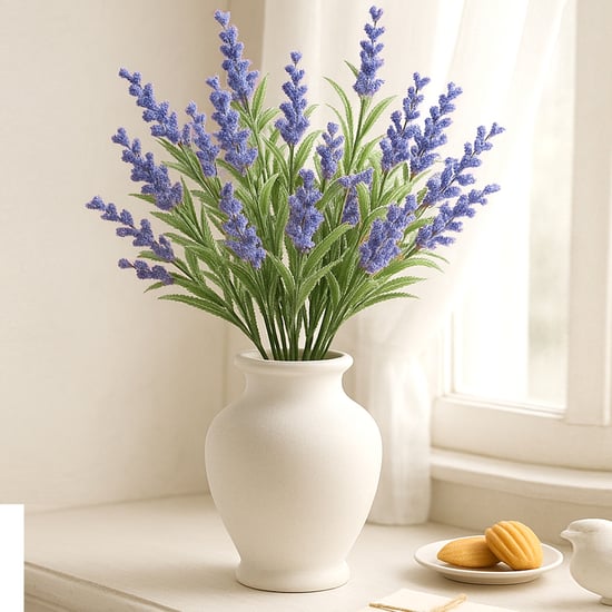 HOMESAKE Set of 2 Artificial Lily Flower Sticks - 30.4cm