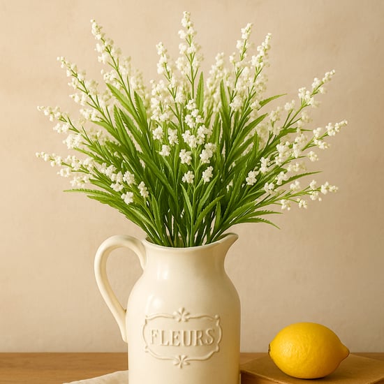 HOMESAKE Set of 2 Artificial Lily Flower Sticks - 30.4cm