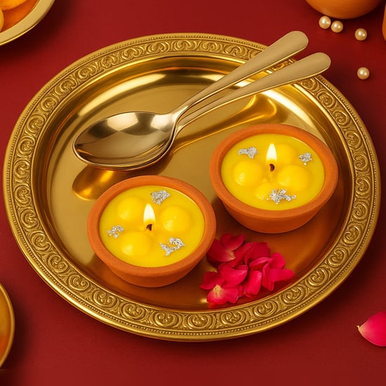 HOMESAKE Set of 2 Scented Rasmalai Candles