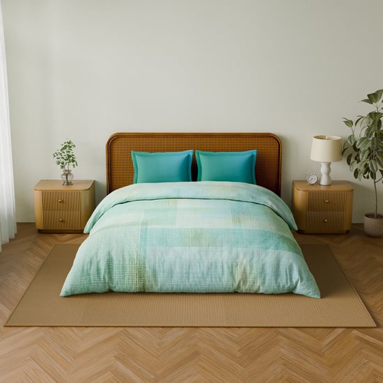 SPACES Organic Cotton 180TC Printed 3Pcs Super King Bedsheet Set