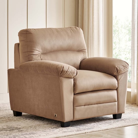 Mojo NXT Velvet 1-Seater Sofa - Beige