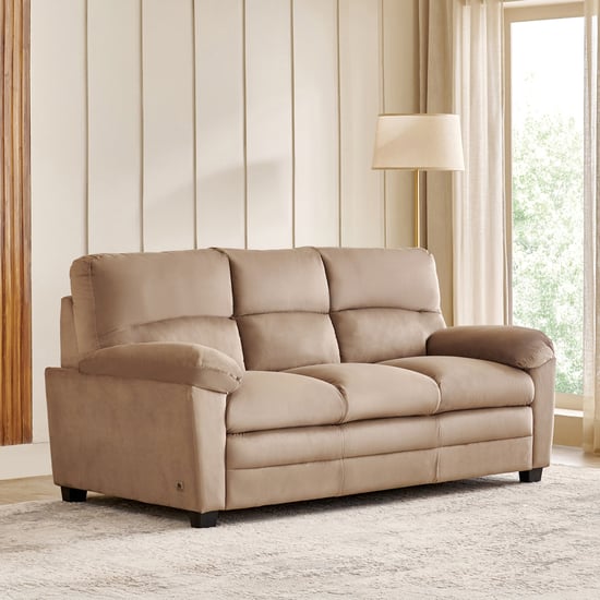 Mojo NXT Velvet 3-Seater Sofa - Brown